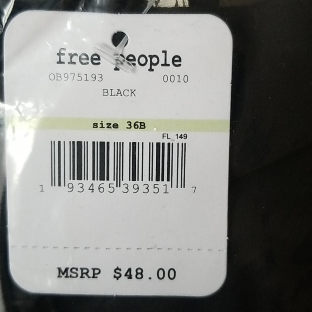 NWT Free People Ari Underwire Bra-color Black multiple sizes - Picture 13 of 13